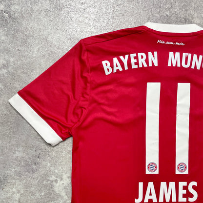 【正規品2017-2018 adidas Bayern München home JAMES #11】