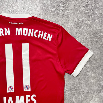 【正規品2017-2018 adidas Bayern München home JAMES #11】