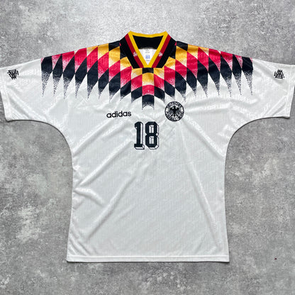 【正規品1994-1996 adidas Germany home KLINSMANN #18】