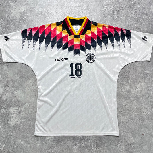 【正規品1994-1996 adidas Germany home KLINSMANN #18】