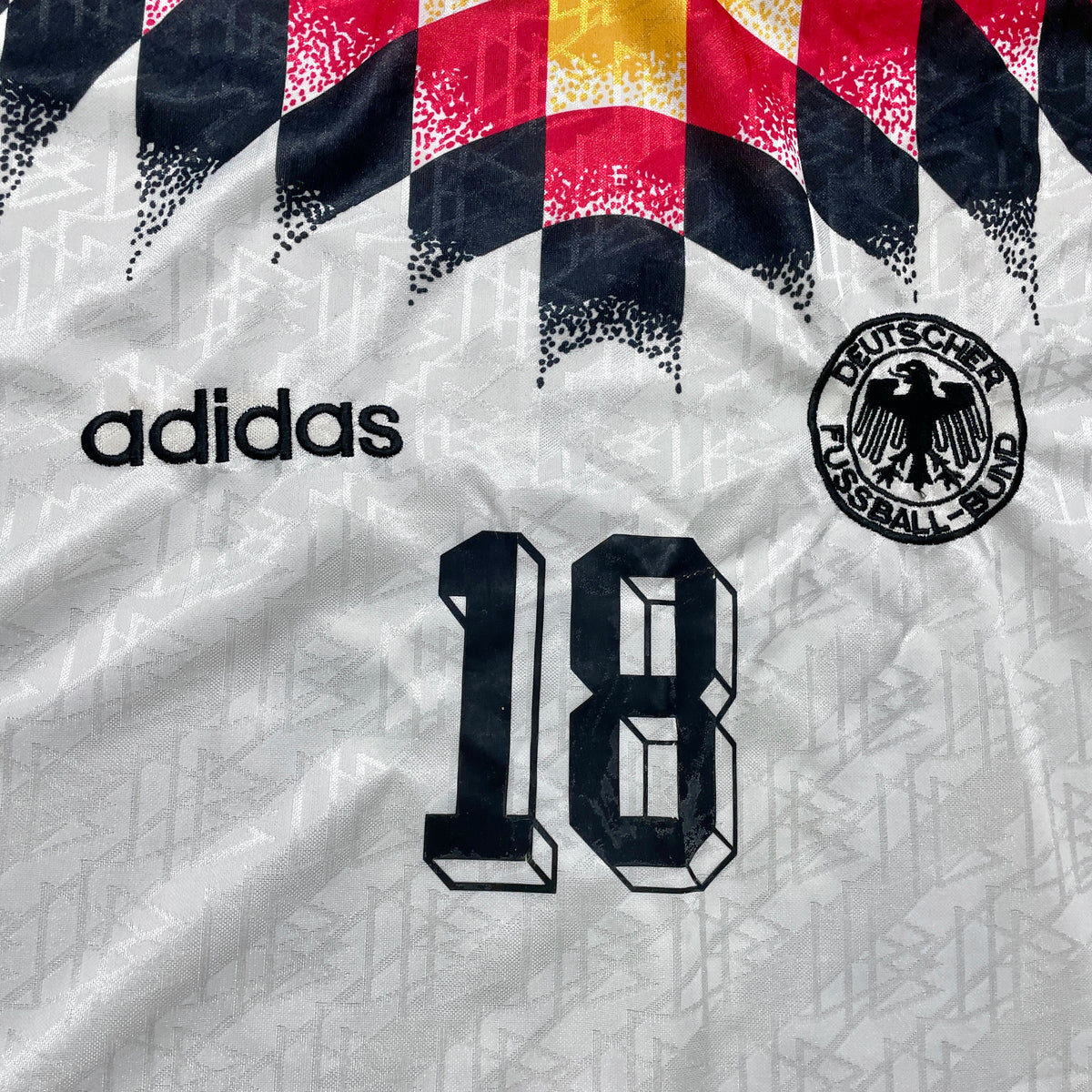 【正規品1994-1996 adidas Germany home KLINSMANN #18】