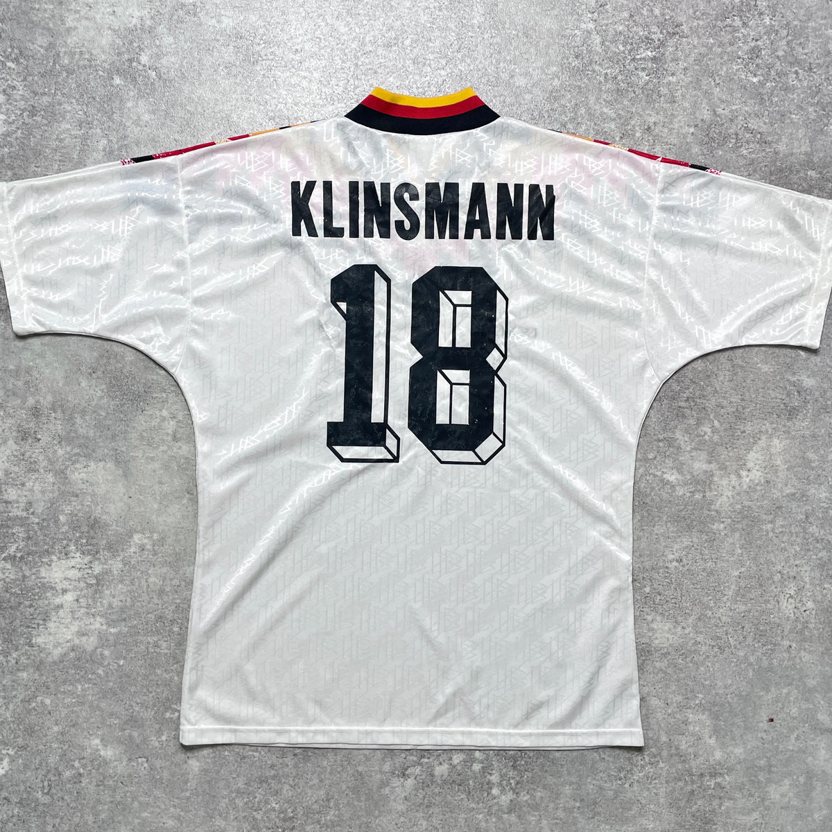 【正規品1994-1996 adidas Germany home KLINSMANN #18】