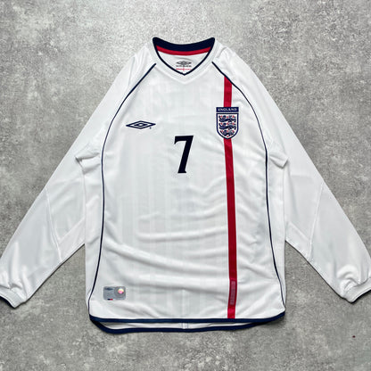 【正規品2001-2003 UMBRO England L/S Beckham #7】