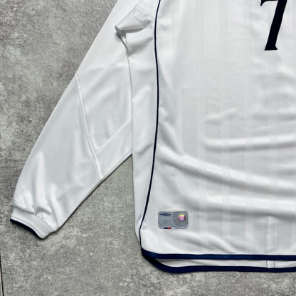 【正規品2001-2003 UMBRO England L/S Beckham #7】
