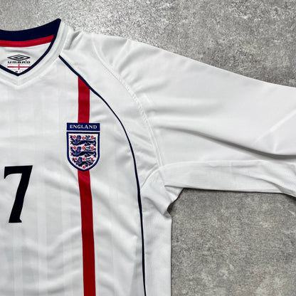 【正規品2001-2003 UMBRO England L/S Beckham #7】