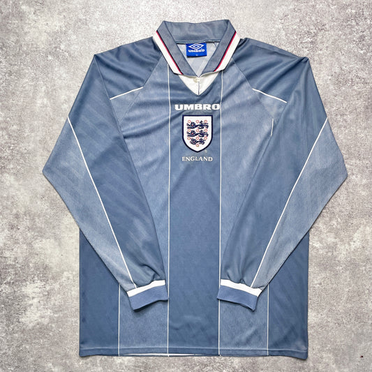 【正規選手支給品1995-1997 Umbro England away L/S】