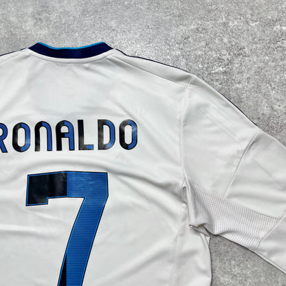 【正規品2012-2013 adidas Real Madrid L/S home 110th Ronaldo #7】
