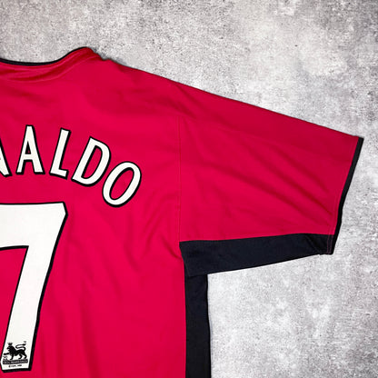 【正規品2002-2004 NIKE Manchester united home RONALDO #7】