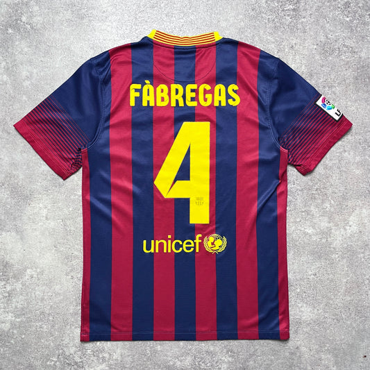 【正規品2013-2014 NIKE Barcelona home FABREGAS #4】