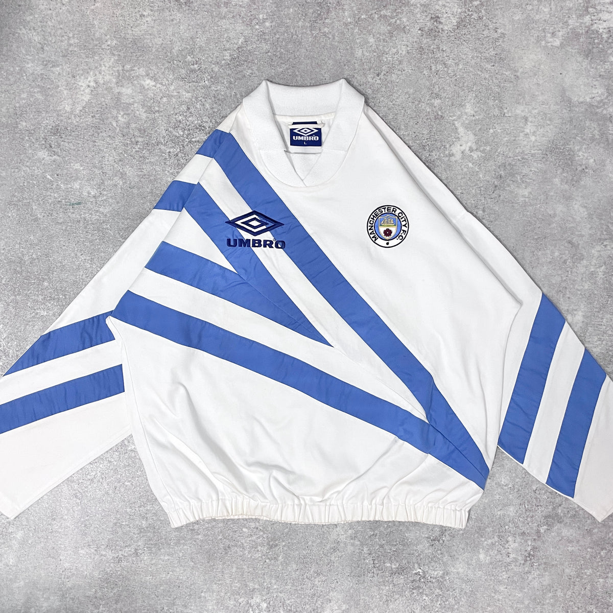 【正規品1991-1993 UMBRO Manchester City drill top】