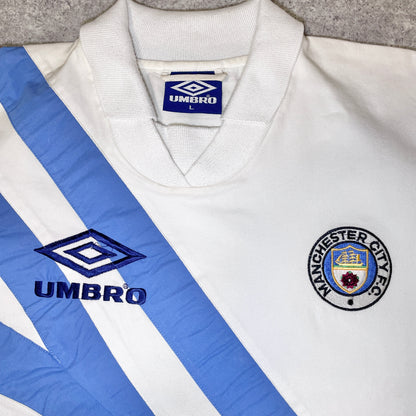 【正規品1991-1993 UMBRO Manchester City drill top】