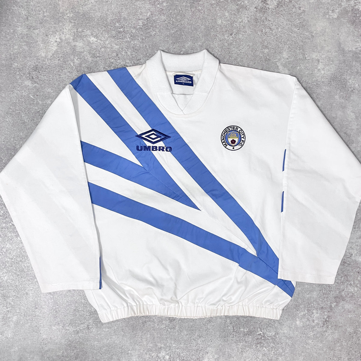 【正規品1991-1993 UMBRO Manchester City drill top】