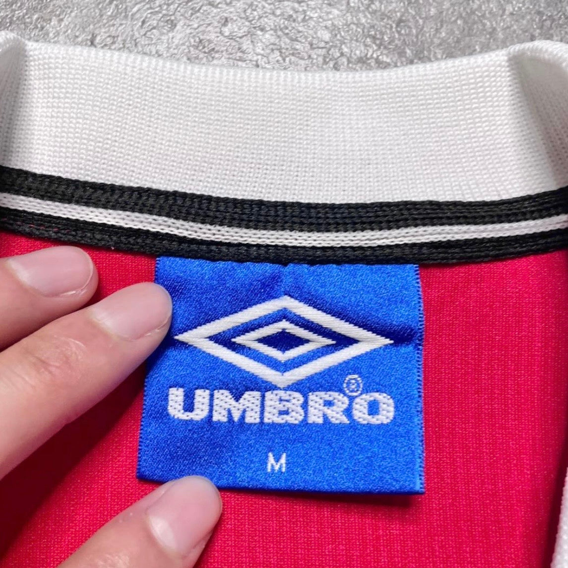 【正規品1998-2000 Umbro Manchester United home L/S BECKHAM #7】