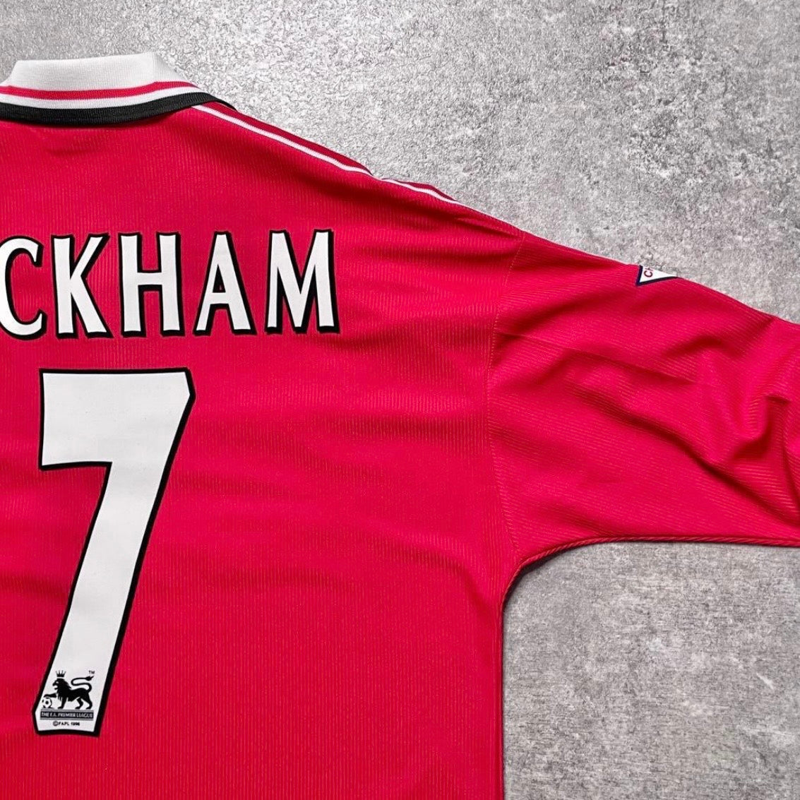 【正規品1998-2000 Umbro Manchester United home L/S BECKHAM #7】