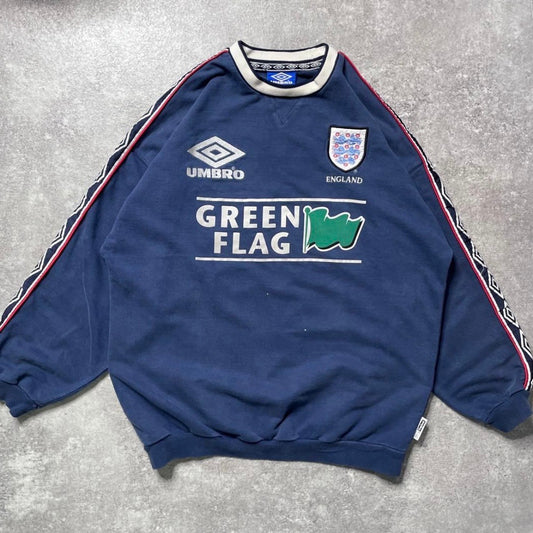 【正規品1996-1998 UMBRO England Green Flag sweat】