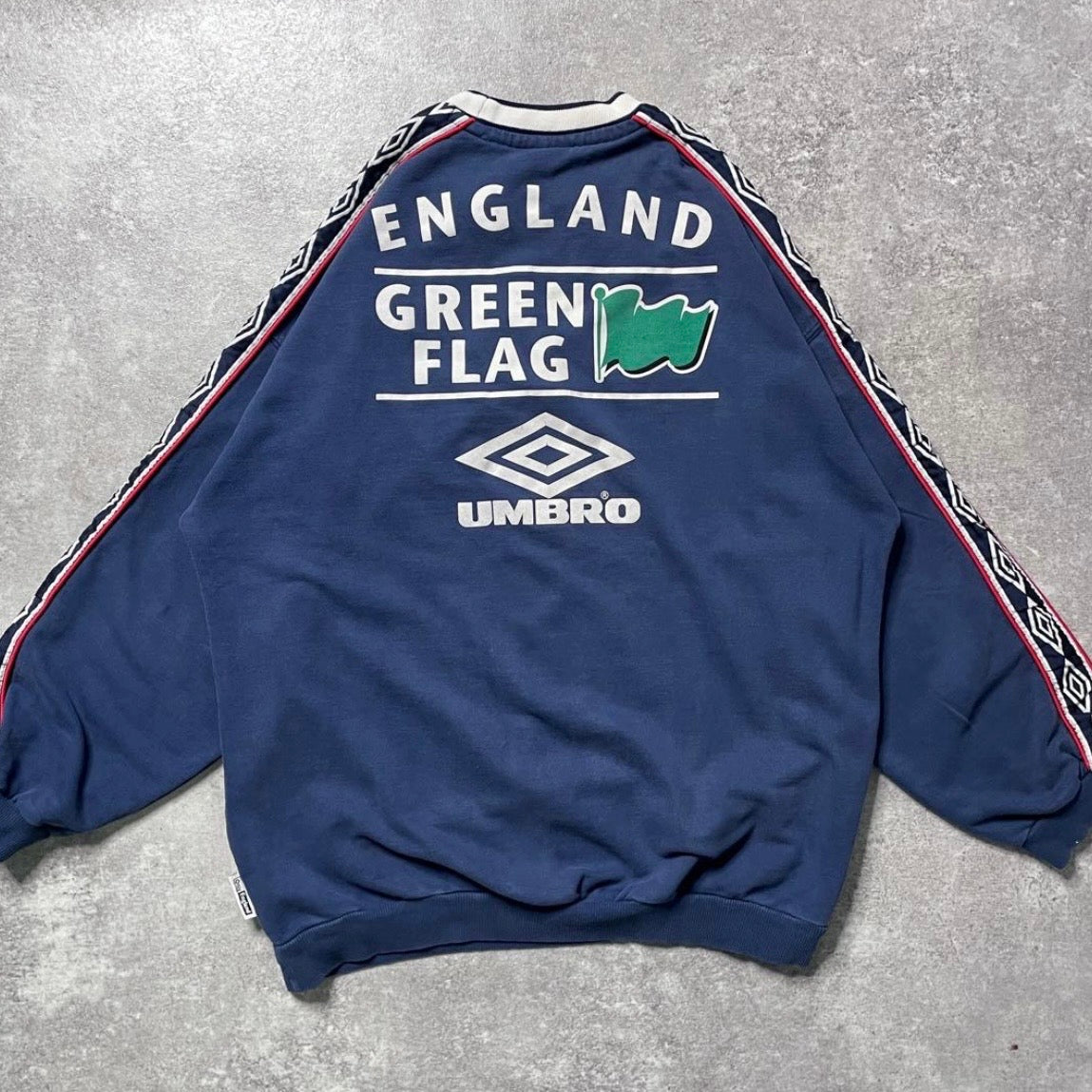 【正規品1996-1998 UMBRO England Green Flag sweat】