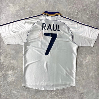 【正規品1999-2000 adidas Real Madrid home RAUL #7】