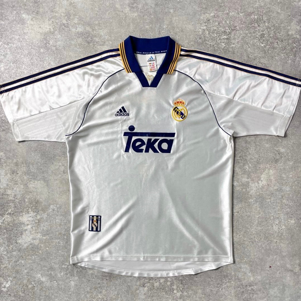 【正規品1999-2000 adidas Real Madrid home RAUL #7】