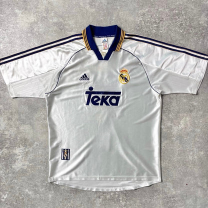 【正規品1999-2000 adidas Real Madrid home RAUL #7】