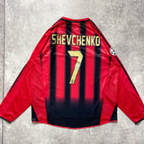 【正規品2004-2005 adidas AC Milan home L/S SHEVCHENKO #7】