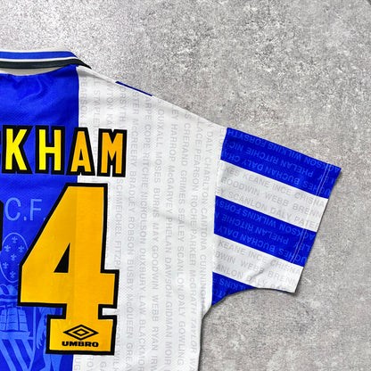 【正規品1994-1996 UMBRO Manchester United away BECKHAM #24】