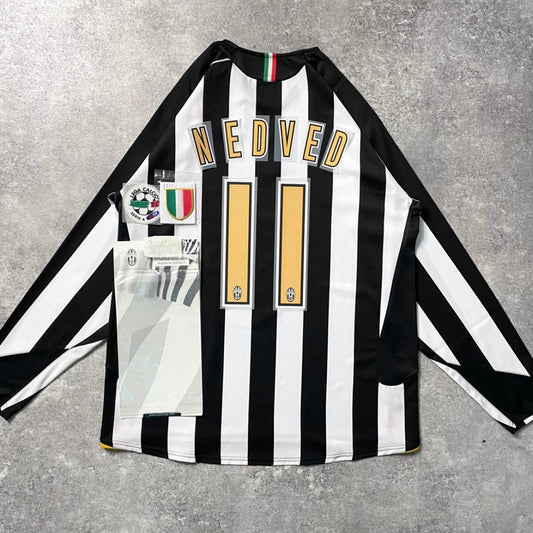【正規品2005-2006 NIKE Juventus home L/S NEDVED #11】