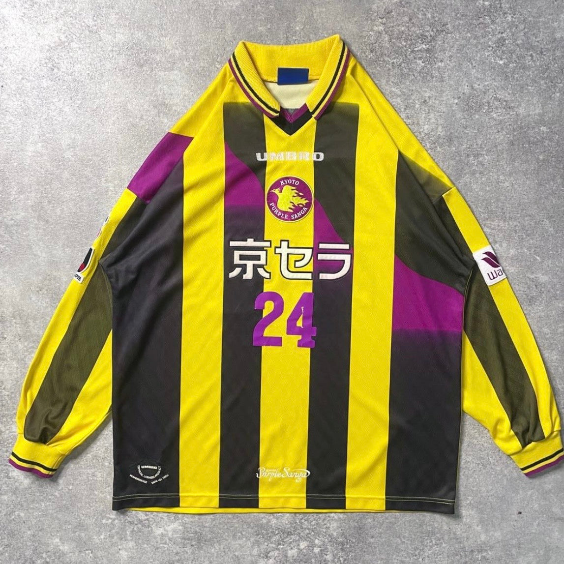 【正規品1997-1998 UMBRO 京都パープルサンガ away L/S #24】