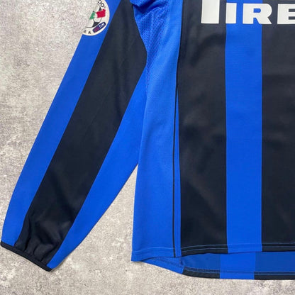 【正規選手支給品2004-2005 NIKE Inter home L/S ZANETTI #4】