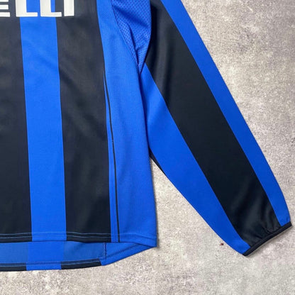 【正規選手支給品2004-2005 NIKE Inter home L/S ZANETTI #4】