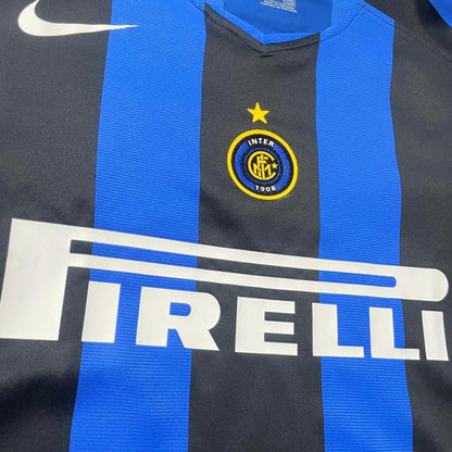 【正規選手支給品2004-2005 NIKE Inter home L/S ZANETTI #4】