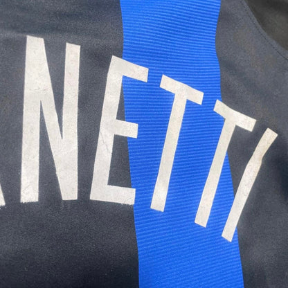 【正規選手支給品2004-2005 NIKE Inter home L/S ZANETTI #4】