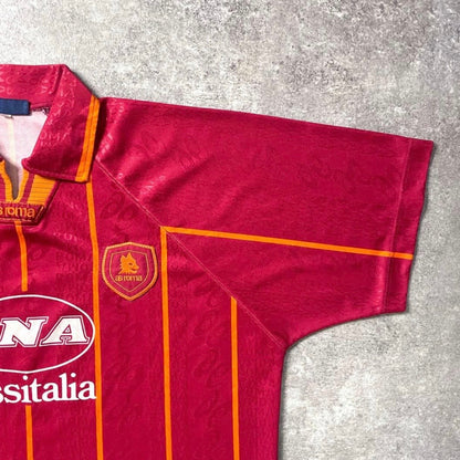 【正規品1996-1997 asics AS Roma home shirt】