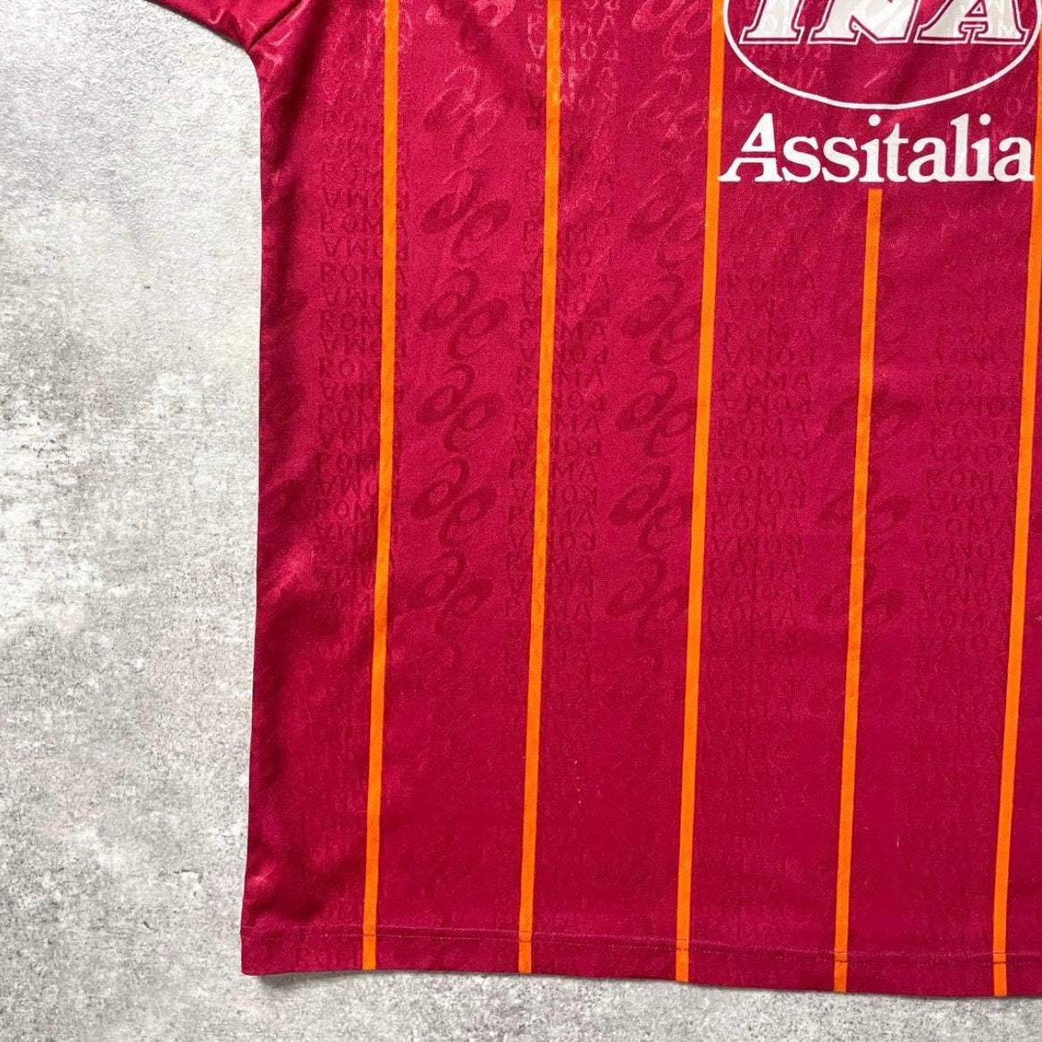 【正規品1996-1997 asics AS Roma home shirt】