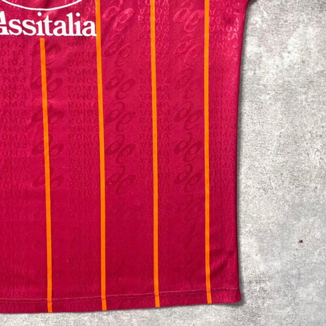 【正規品1996-1997 asics AS Roma home shirt】
