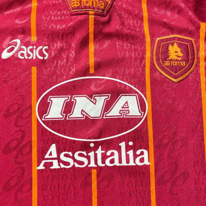 【正規品1996-1997 asics AS Roma home shirt】