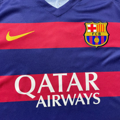 【正規品2015-2016 NIKE Barcelona home SUÁREZ #9】