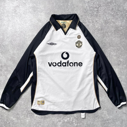 【正規品2001-2002 UMBRO Manchester United away/third L/S shirt】