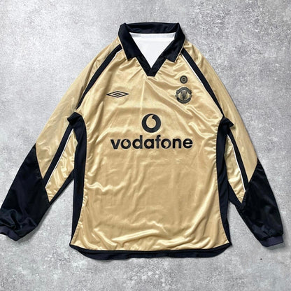 【正規品2001-2002 UMBRO Manchester United away/third L/S shirt】