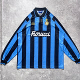【正規選手支給実使用品1992-1993 Umbro Inter home L/S #9】