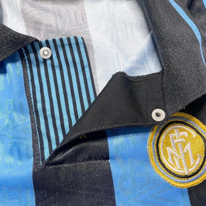 【正規選手支給実使用品1992-1993 Umbro Inter home L/S #9】