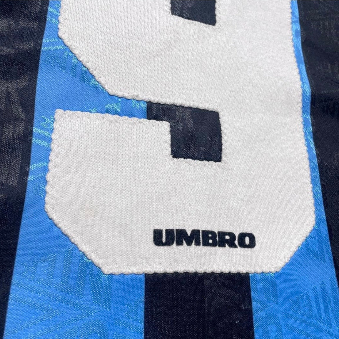 【正規選手支給実使用品1992-1993 Umbro Inter home L/S #9】