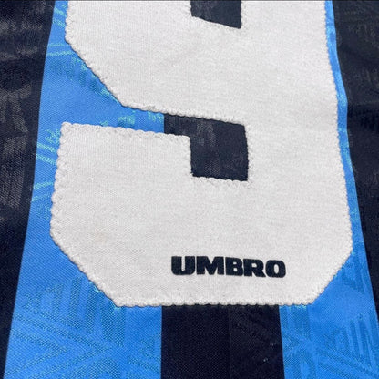 【正規選手支給実使用品1992-1993 Umbro Inter home L/S #9】