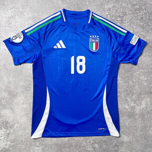 【正規品2024 adidas Italy home BARELLA #18】