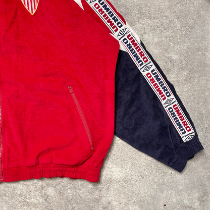 【正規品1998-1999 UMBRO Sevilla velours track jacket】