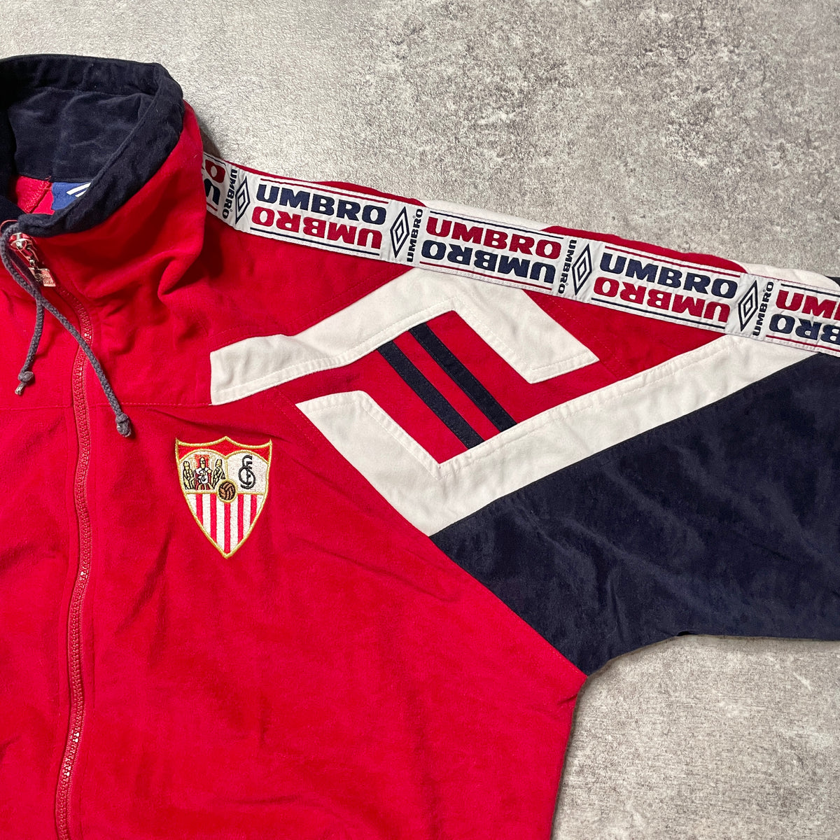 【正規品1998-1999 UMBRO Sevilla velours track jacket】