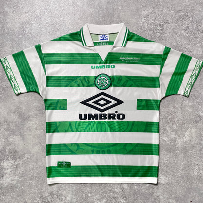 【正規品1997-1999 UMBRO Celtic Home shirt 優勝記念刺繍】