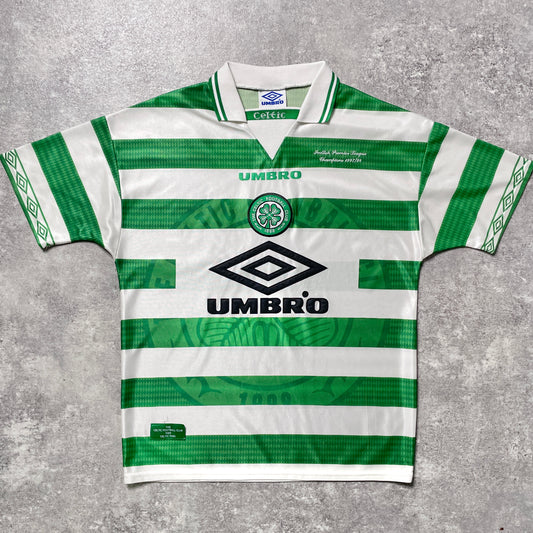 【正規品1997-1999 UMBRO Celtic Home shirt 優勝記念刺繍】
