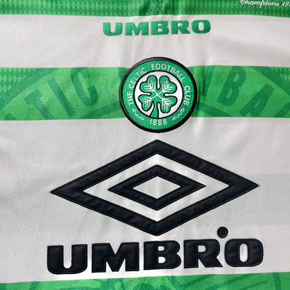 【正規品1997-1999 UMBRO Celtic Home shirt 優勝記念刺繍】