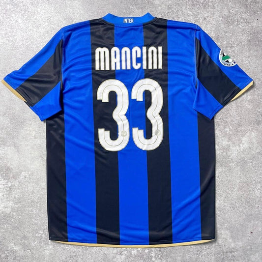 【正規品2008-2009 NIKE Inter Milan home MANCINI #33】