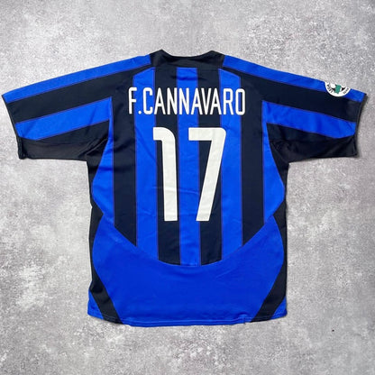 【正規品2003-2004 NIKE Inter Milan home Cannavaro #17】
